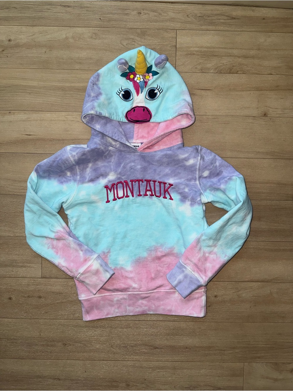 Girls Montauk sweatshirt Unicorn Hoodie small 6